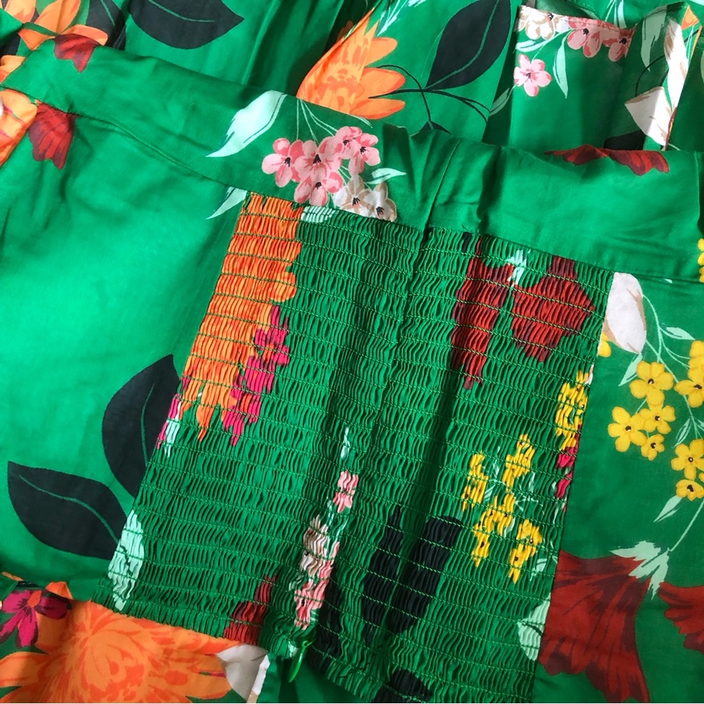 Cara Cara Maidstone Dress -  Punch Floral Green - Picture 8 of 12
